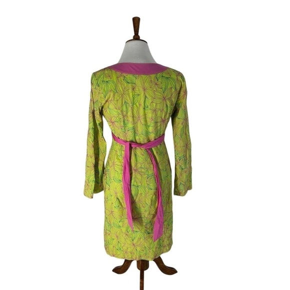 Lilly Pulitzer Vintage Island Floral Embroidery Papaya Tunic Dress, size S - Picture 6 of 13